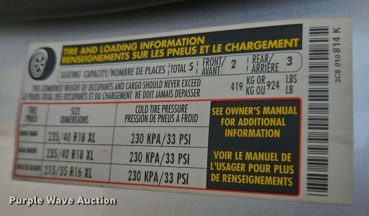 image for item EC0967 2013 Volkswagen CC 