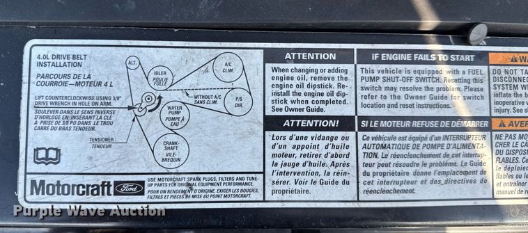 image for item EC3545 1999 Ford Ranger SuperCab pickup truck