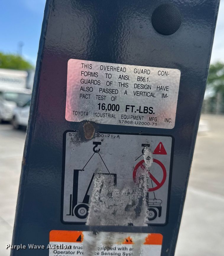 image for item EC3547 Toyota 8FGU18 forklift