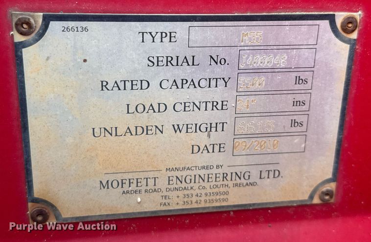 image for item EC3549 2011 Moffett M55 forklift