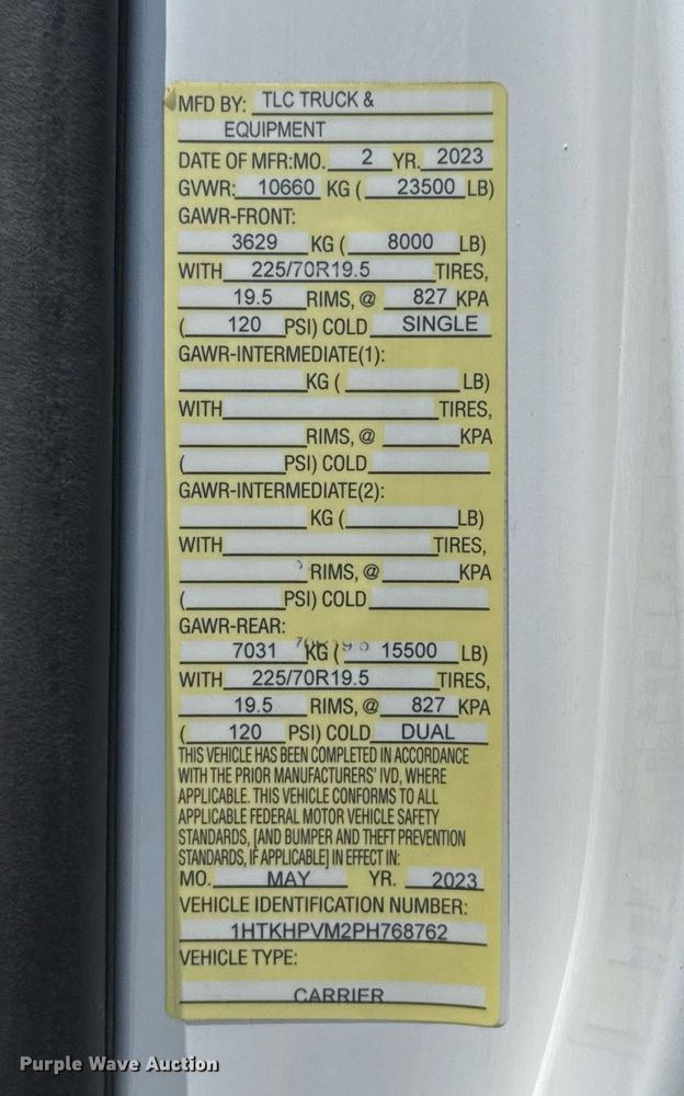 image for item ED5579 2023 Chevrolet  Silverado 6500HD rollback truck