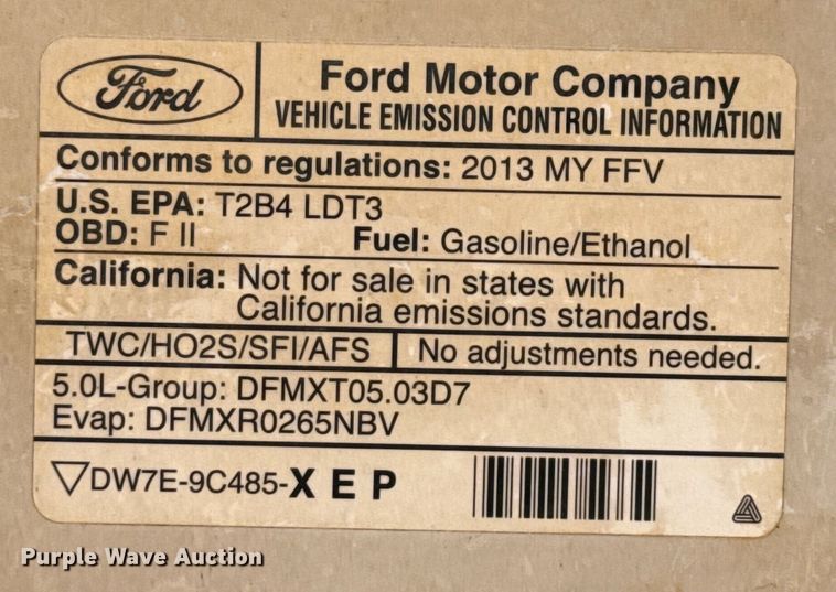 image for item ED5582 2013 Ford F150 Lariat SuperCrew pickup truck