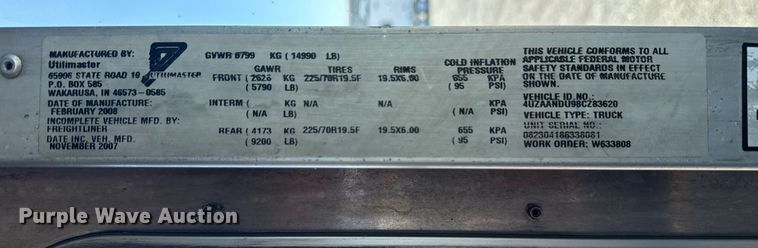 image for item EG5739 2008 Freightliner MT45 delivery truck