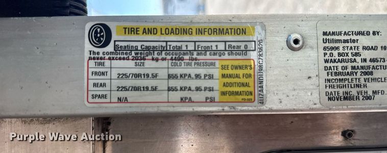 image for item EG5739 2008 Freightliner MT45 delivery truck