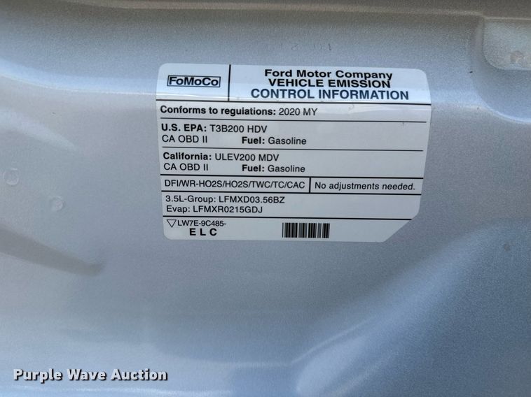 image for item EG5748 2020 Ford Transit 250 van