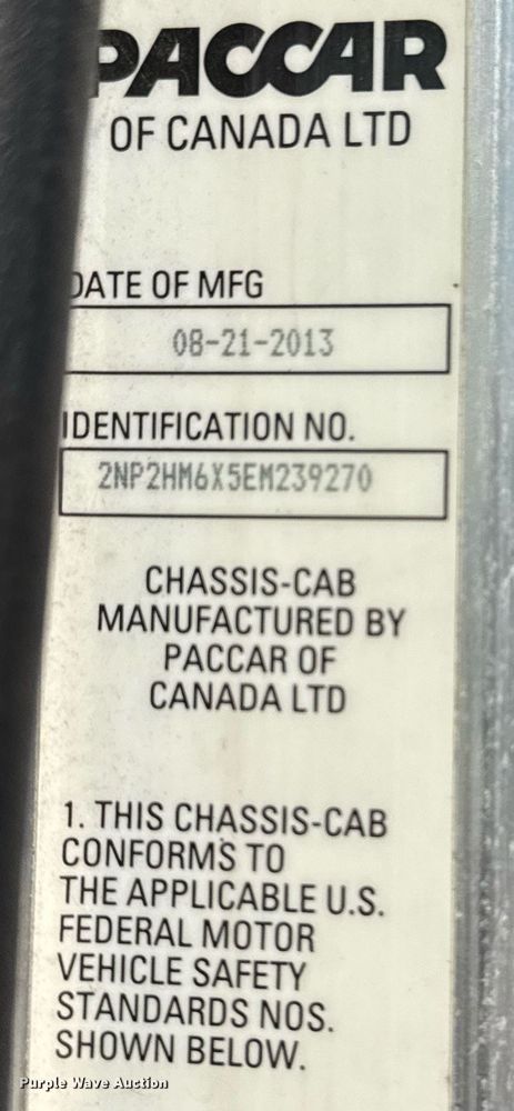 image for item EG5760 2014 Peterbilt 337 flatbed truck