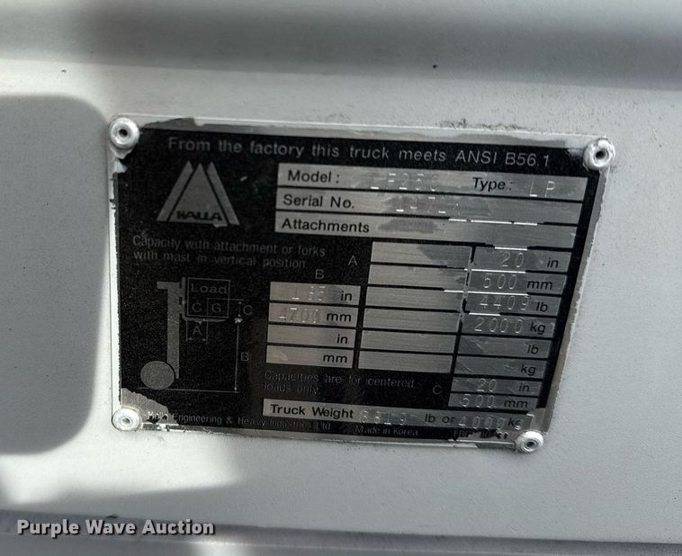 image for item EG5771 Halla LF25C forklift