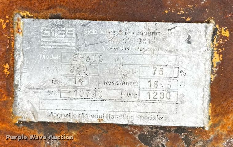 image for item EG5796 Sieb Sales & Engineering SE30C magnet