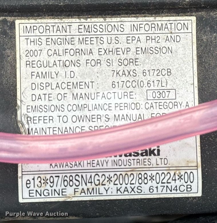 image for item EG5801 2007 Kawasaki Mule 3010 utility vehicle