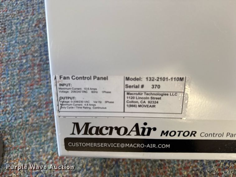 image for item EG6384 (3) MacroAir industrial fans
