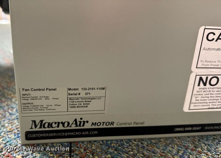 image for item EG6384 (3) MacroAir industrial fans