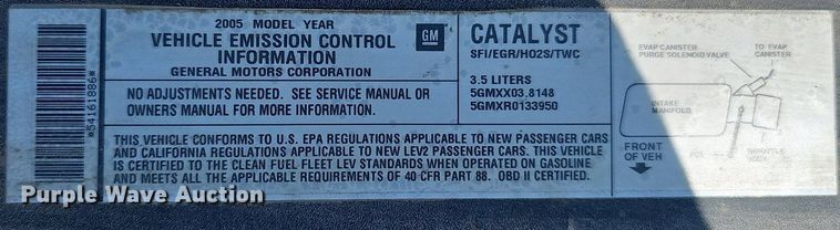 image for item EH8877 2005 Pontiac G6 GT 