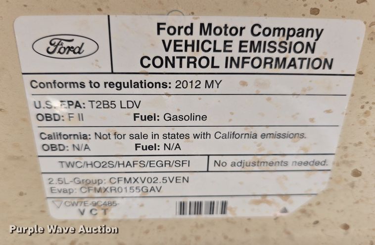 image for item EH8895 2012 Ford Fusion SEL 