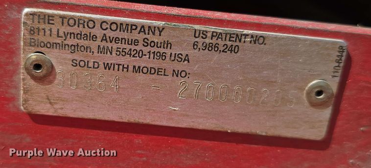 image for item EH8916 Toro Groundsmaster 7210 ZTR lawn mower