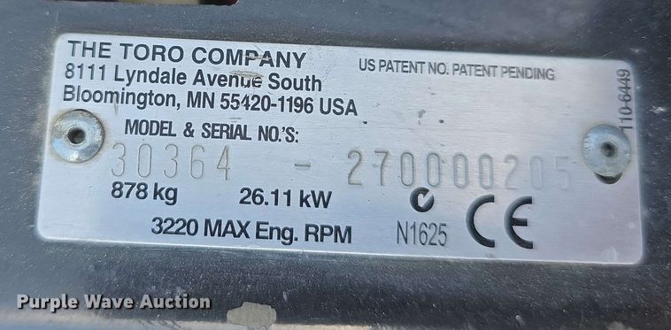 image for item EH8916 Toro Groundsmaster 7210 ZTR lawn mower