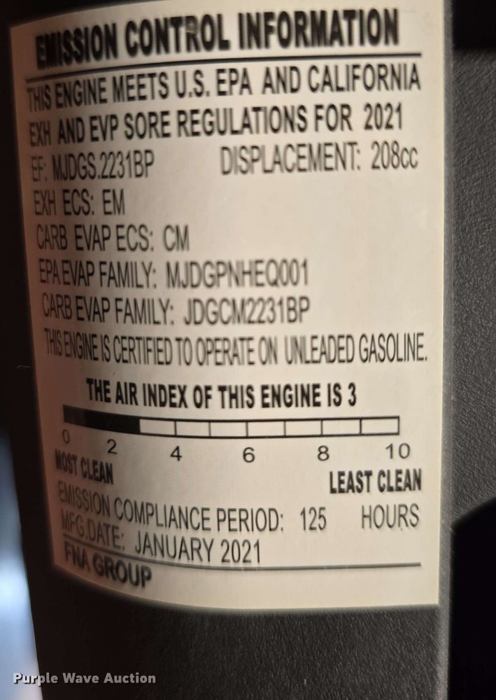 image for item EH8918 Hustler HIG3632E inverter generator