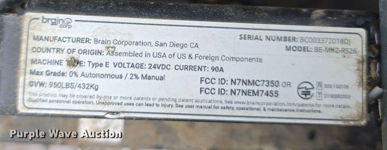 image for item EH8935 ICE BE-MK2-RS26 floor scrubber