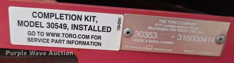 image for item EH8945 2016 Toro Groundsmaster 360 lawn mower