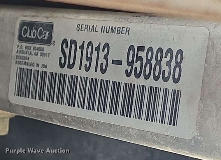 image for item EH8950 2019 Club Car Carryall 1700 utility vehicle