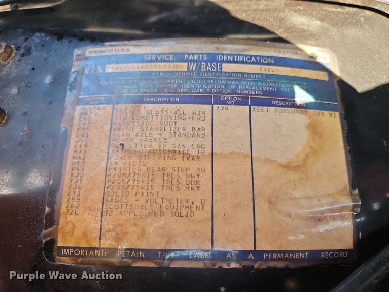 image for item EI8968 1984 Chevrolet C10 Scottsdale pickup truck