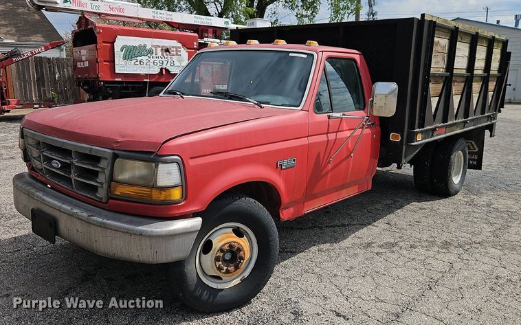 image for item EI8982 1993 Ford F350 dump bed pickup truck