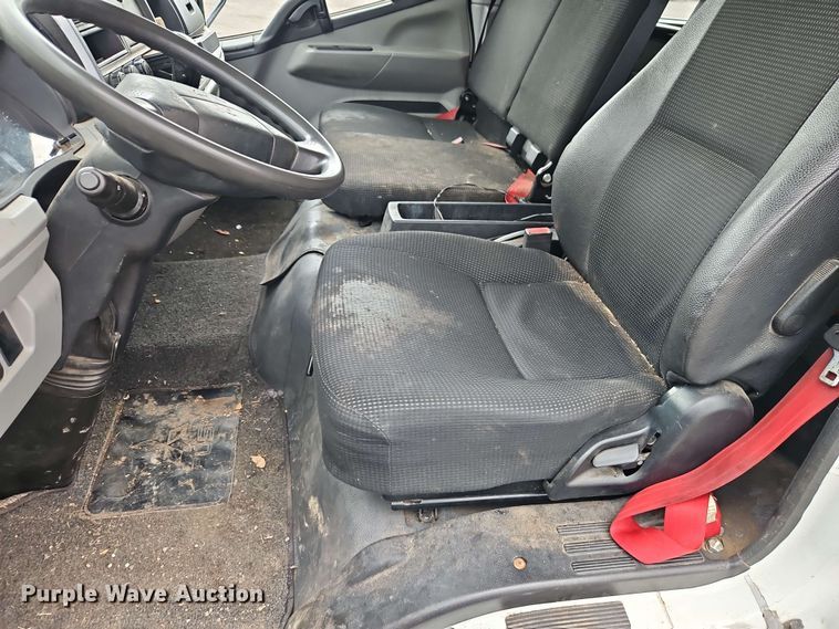 image for item EI8998 2019 Mitsubishi Fuso FE160 Crew Cab flatbed truck