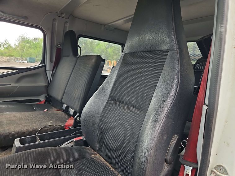 image for item EI8998 2019 Mitsubishi Fuso FE160 Crew Cab flatbed truck