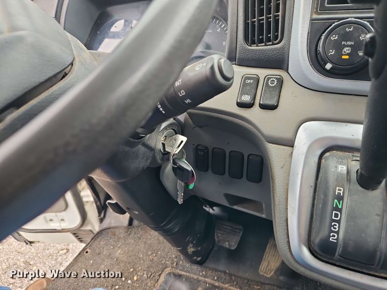 image for item EI8998 2019 Mitsubishi Fuso FE160 Crew Cab flatbed truck