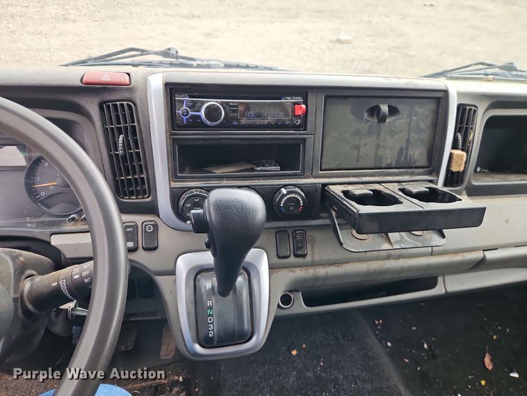 image for item EI8998 2019 Mitsubishi Fuso FE160 Crew Cab flatbed truck