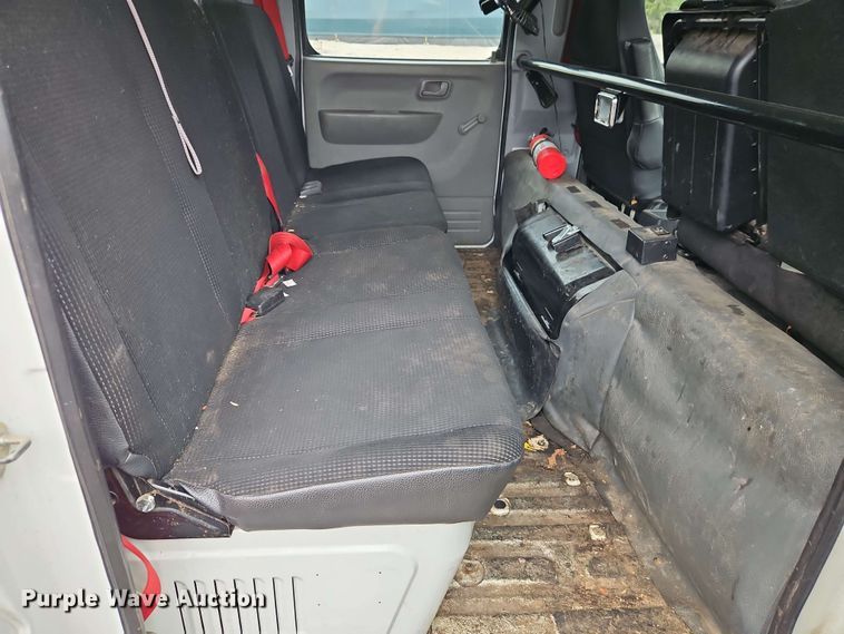 image for item EI8998 2019 Mitsubishi Fuso FE160 Crew Cab flatbed truck