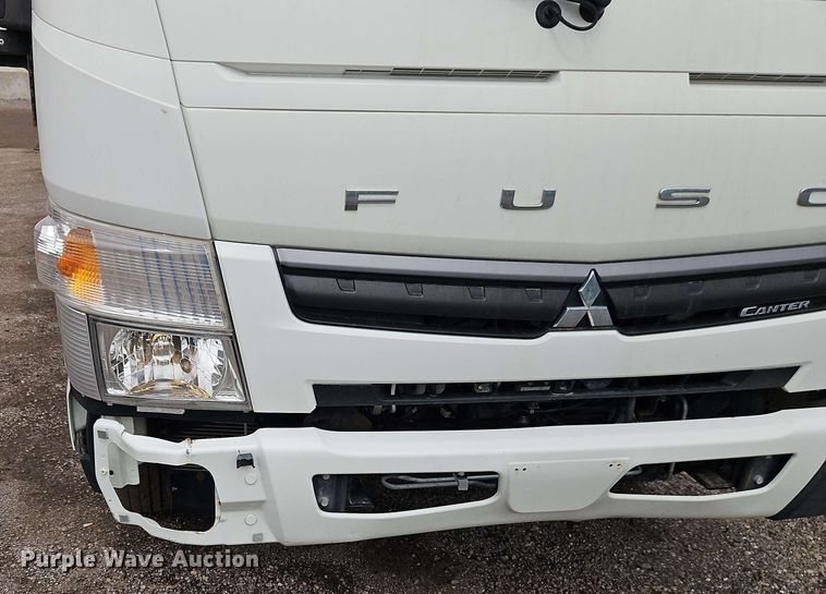 image for item EI8999 2019 Mitsubishi Fuso FE160 Crew Cab flatbed truck