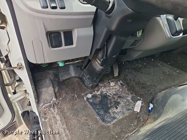 image for item EI8999 2019 Mitsubishi Fuso FE160 Crew Cab flatbed truck