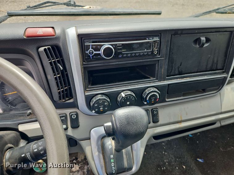 image for item EI8999 2019 Mitsubishi Fuso FE160 Crew Cab flatbed truck