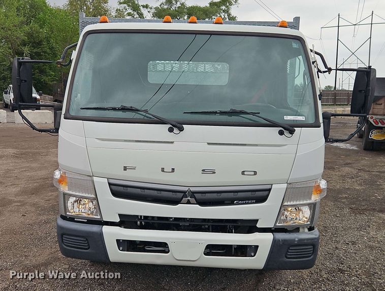 image for item EJ0000 2019 Mitsubishi Fuso FE140 flatbed truck