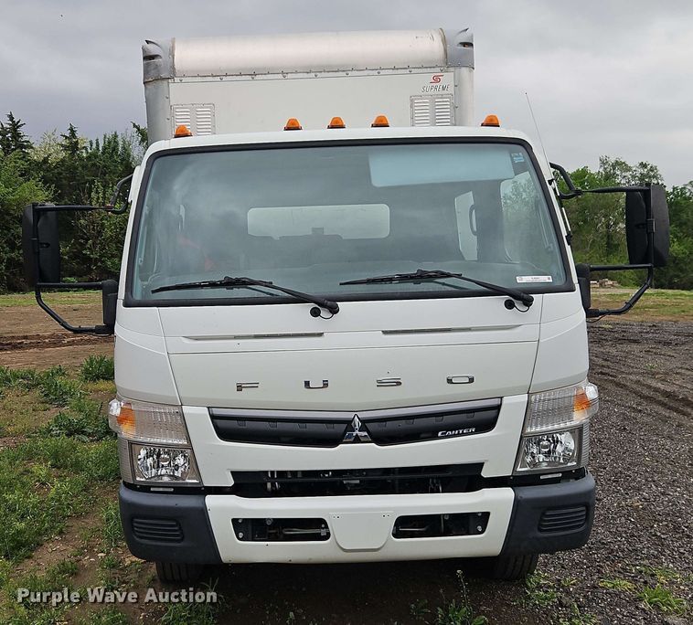 image for item EJ0001 2019 Mitsubishi Fuso FE160 crew box box truck