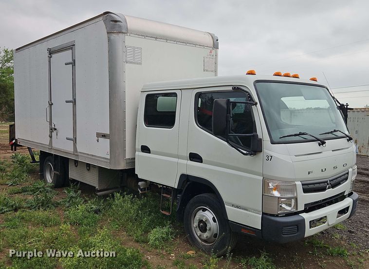 image for item EJ0001 2019 Mitsubishi Fuso FE160 crew box box truck