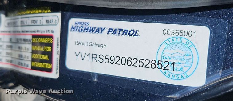 image for item EJ0022 2006 Volvo S60 