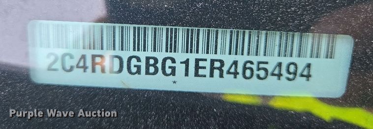 image for item EJ7462 2014 Dodge Grand Caravan van