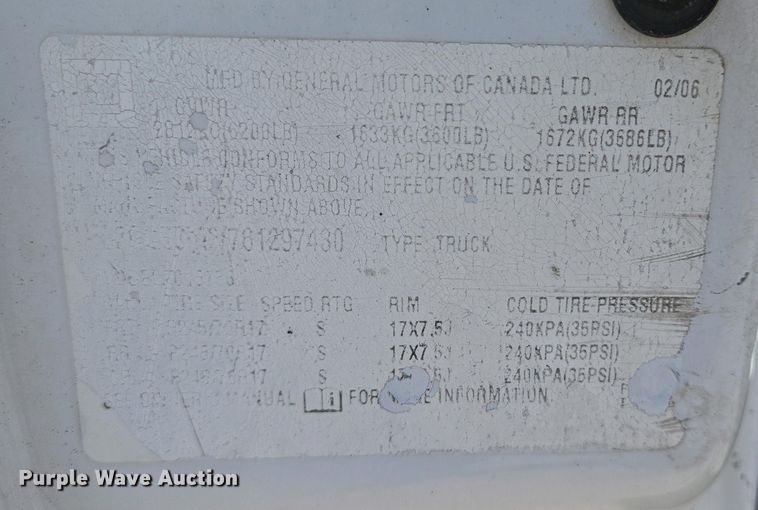 image for item EJ7466 2006 Chevrolet Silverado 1500 Ext. Cab pickup truck