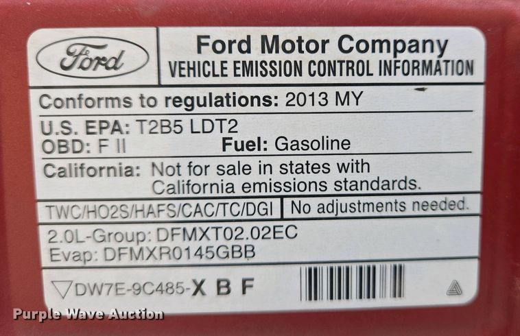 image for item EJ7488 2013 Ford  Edge SEL SUV