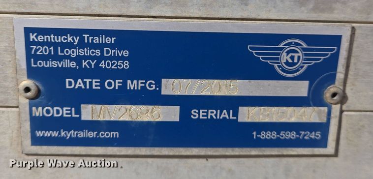 image for item EJ7495 2015 Hino 268 box truck