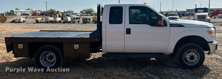 image for item EJ8626 2016 Ford F350 Super Duty XL SuperCab flatbed truck