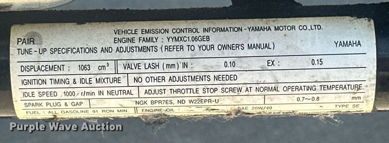 image for item EJ8651 2000 Yamaha V-Star motorcycle