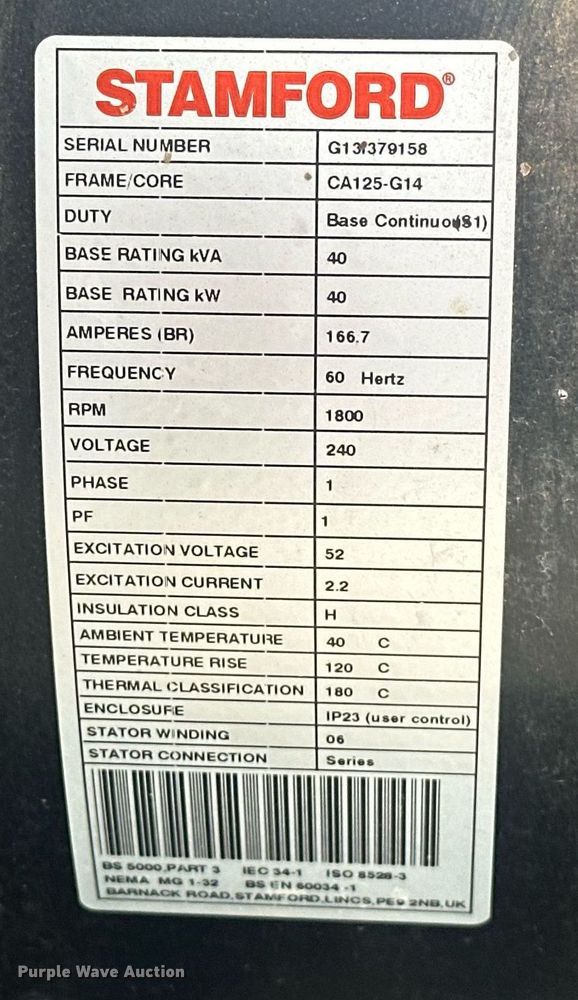 image for item EJ8670 2014 Cummins C36 N6 generator