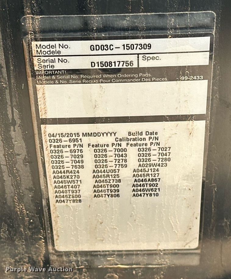 image for item EJ8673 2015 Cummins C25 D6 generator