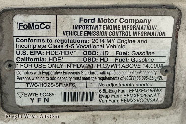 image for item EJ8682 2014 Glaval E450 shuttle bus