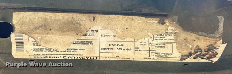 image for item EJ8683 1995 Jeep Wrangler SUV