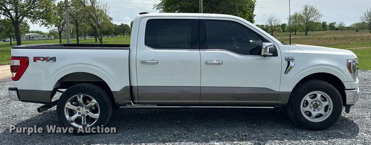image for item EJ8686 2023 Ford F150 SuperCrew King Ranch pickup truck