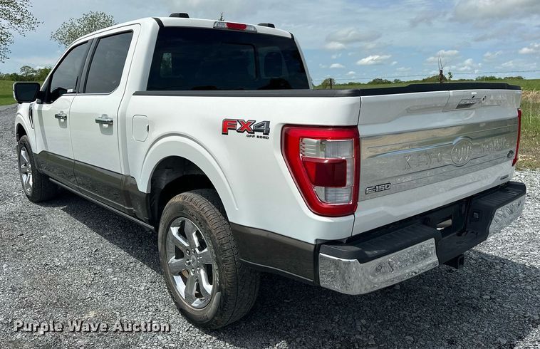 image for item EJ8686 2023 Ford F150 SuperCrew King Ranch pickup truck