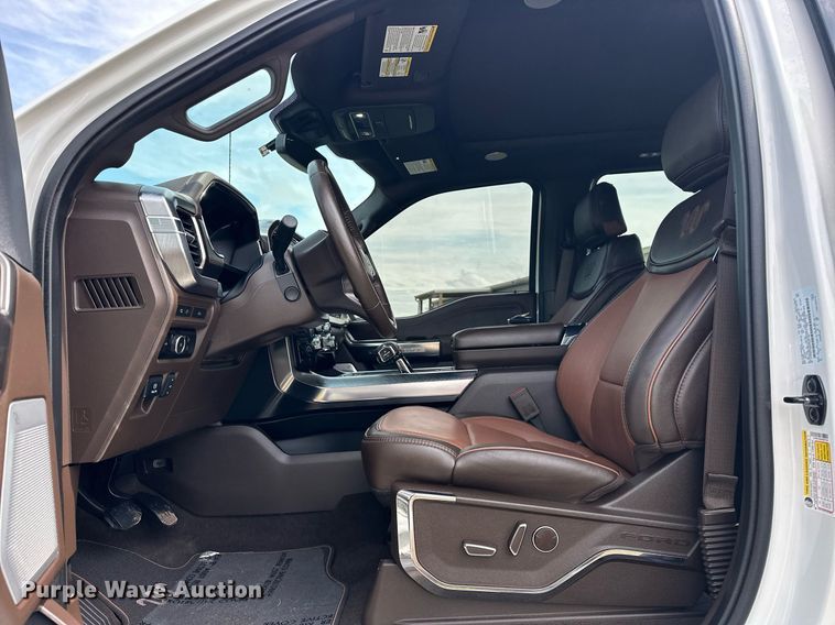 image for item EJ8686 2023 Ford F150 SuperCrew King Ranch pickup truck